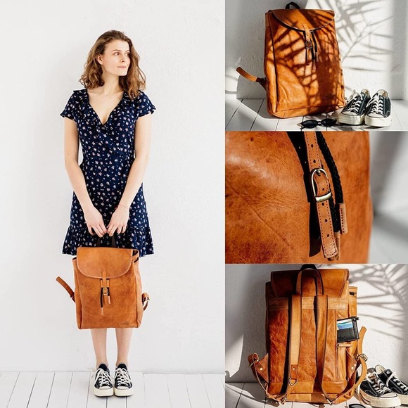 Berliner Bags Bags New Berliner Bags Brown Vintage Leather Backpack